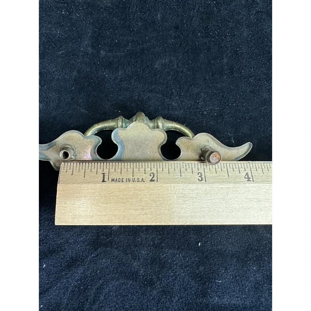 Vintage Brass Drawer Pulls Lot Set of 6 Vintage Hardware MCM 5